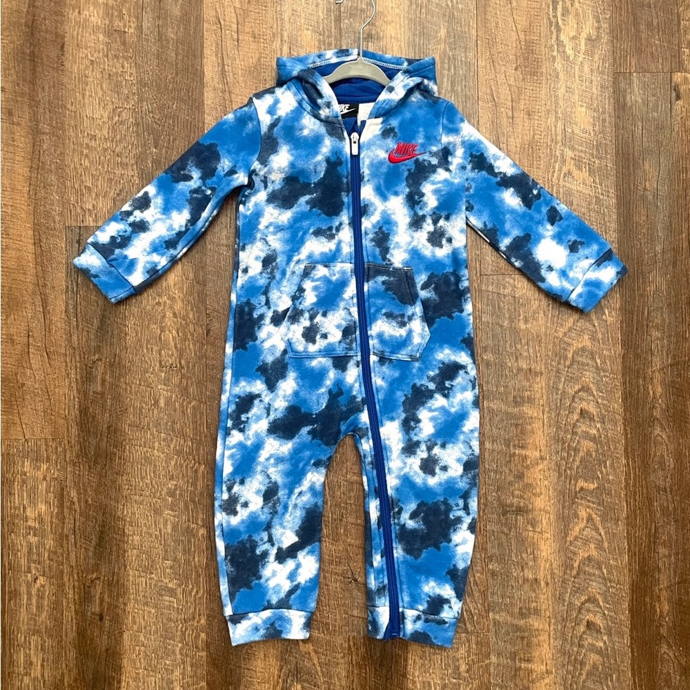 Nike Blue Baby Coveralls - 24 months